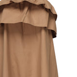 Abito arricciato in serge di cotone 818380 YZ9AN2560 SAINT LAURENT 