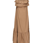 Abito arricciato in serge di cotone 818380 YZ9AN2560 SAINT LAURENT 