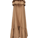 Abito arricciato in serge di cotone 818380 YZ9AN2560 SAINT LAURENT 