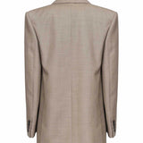 Giacca doppiopetto in lana 821942 Y1I251506 SAINT LAURENT 