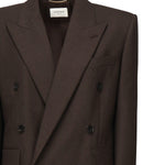 Blazer doppiopetto in lana 823616 Y5K322124 SAINT LAURENT 