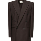 Blazer doppiopetto in lana 823616 Y5K322124 SAINT LAURENT 