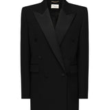 Giacca smoking in grain de poudre 828008 Y7E631000 SAINT LAURENT 