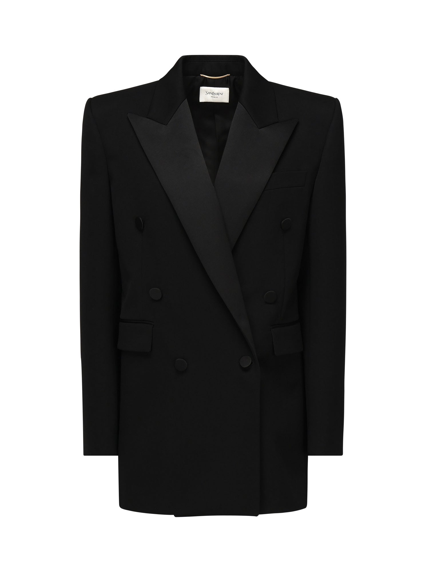 Giacca smoking in grain de poudre 828008 Y7E631000 SAINT LAURENT 