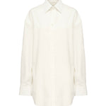Camicia Cassandre in popeline di cotone 832339 Y1J619601 SAINT LAURENT 