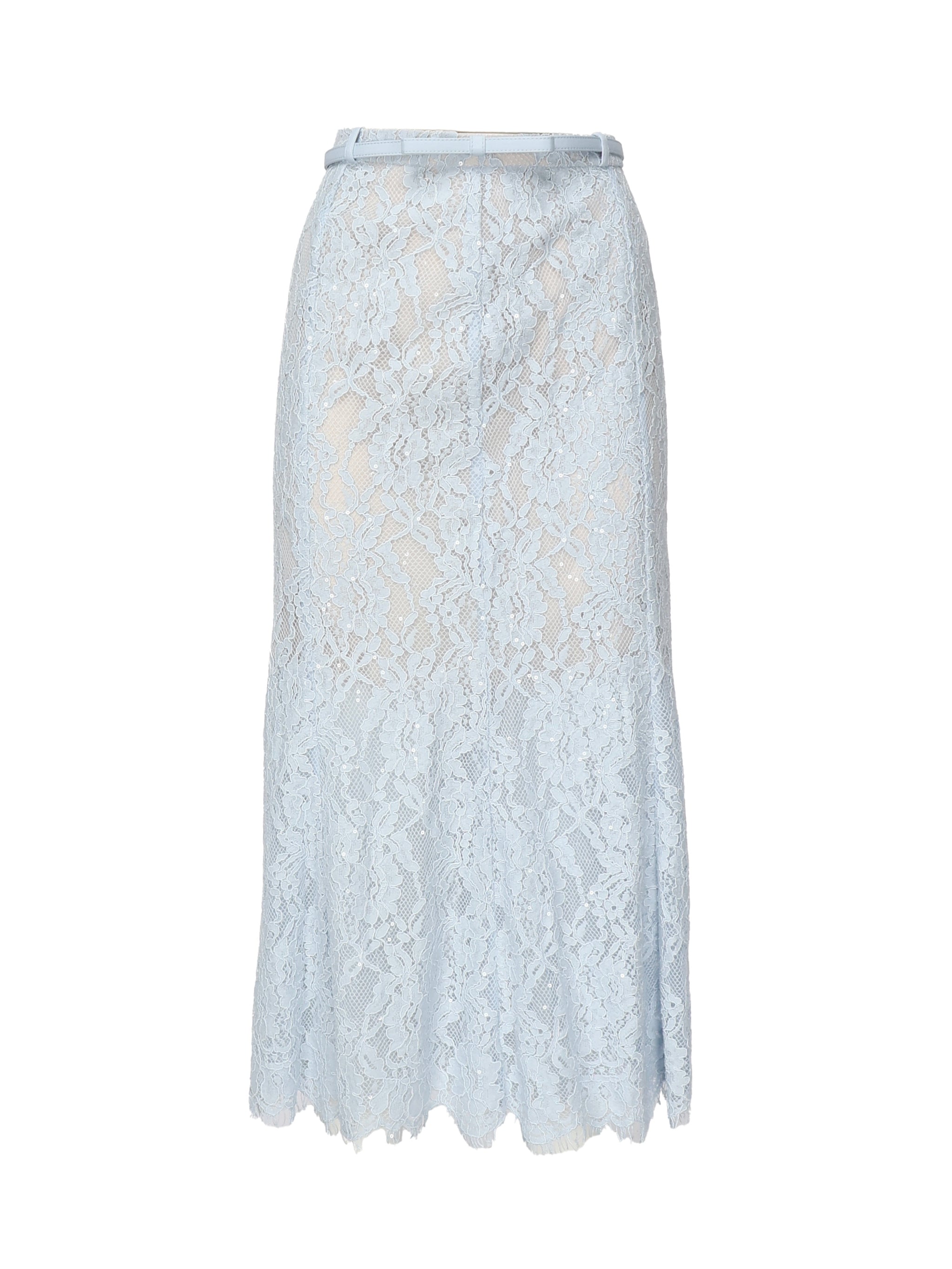Gonna midi svasata in pizzo RS25053MSK BL SELF-PORTRAIT 