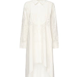 Abito camicia ricamato SS25134S CREAM SELF-PORTRAIT 
