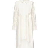 Abito camicia ricamato SS25134S CREAM SELF-PORTRAIT 