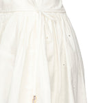 Gonna midi ricamata in cotone SS25137MSK WHITE SELF-PORTRAIT 