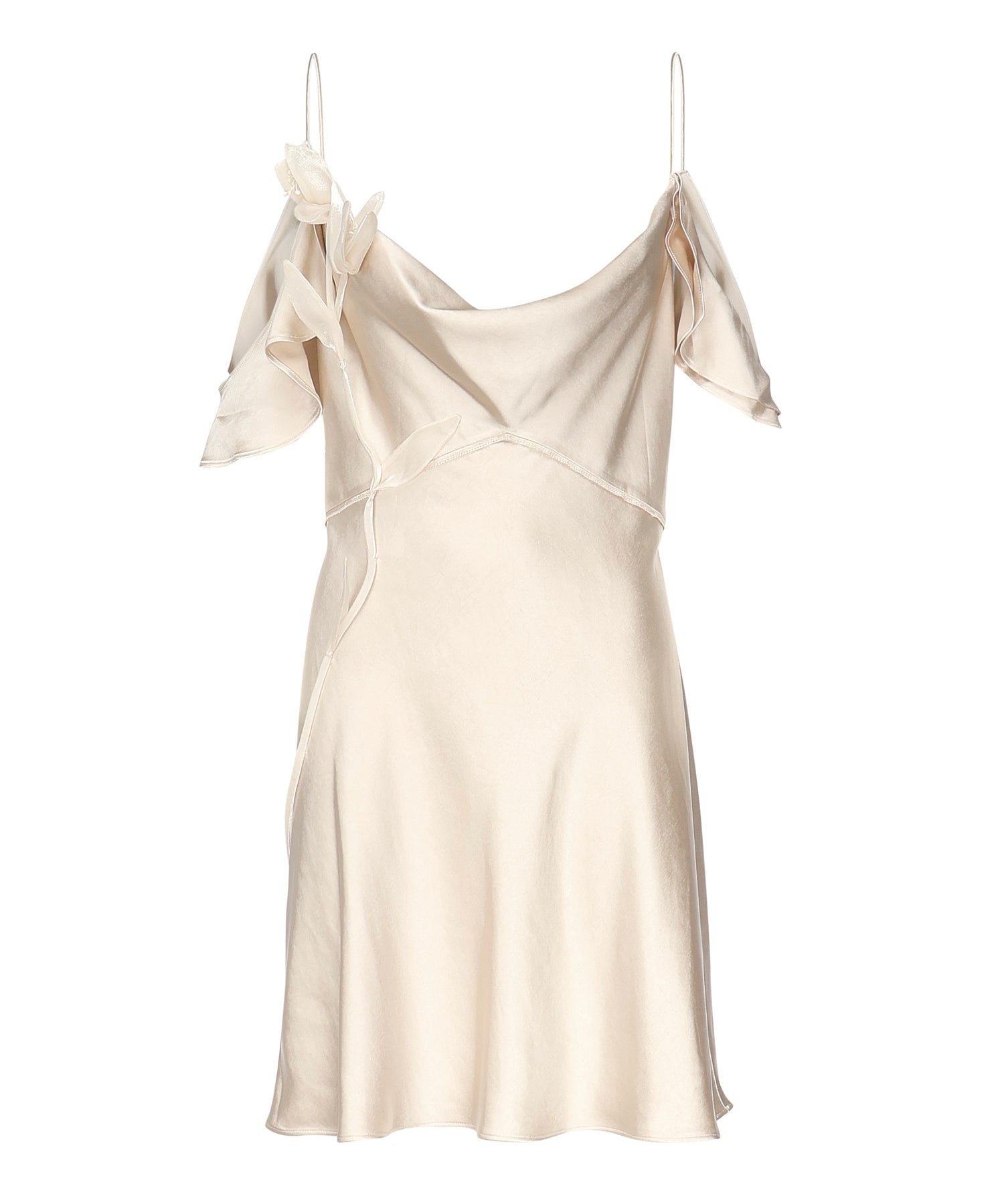 Mini abito con fiori SS25254S CHAMPAGNE SELF-PORTRAIT 