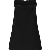 Mini abito a fascia in crepe RS25121S BL SELF-PORTRAIT 