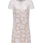 Mini abito in pizzo SS25049S LILAC SELF-PORTRAIT 