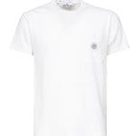 T-shirt con toppa Compass<BR/> K1S152100219 S0057V0001 STONE ISLAND 