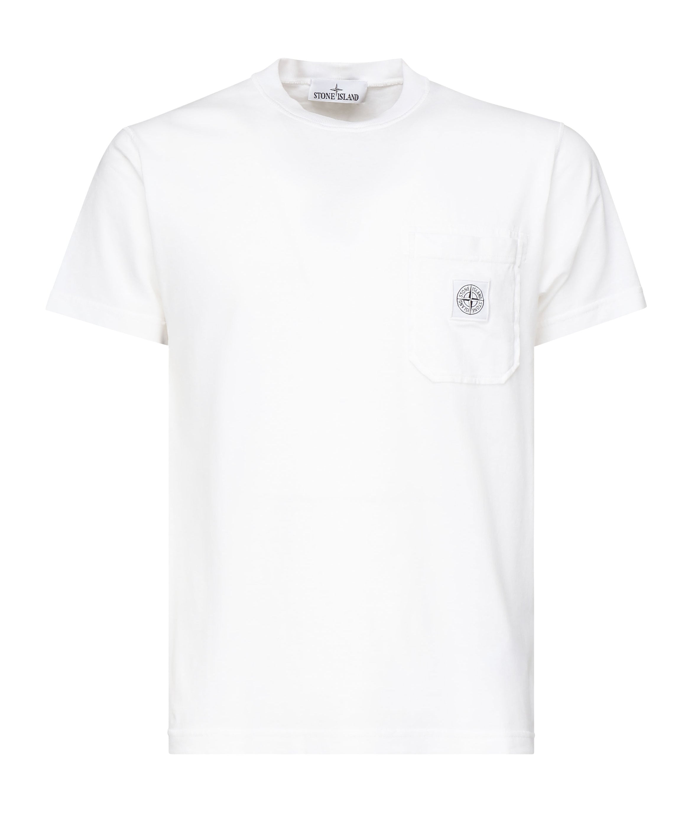 T-shirt con toppa Compass<BR/> K1S152100219 S0057V0001 STONE ISLAND 