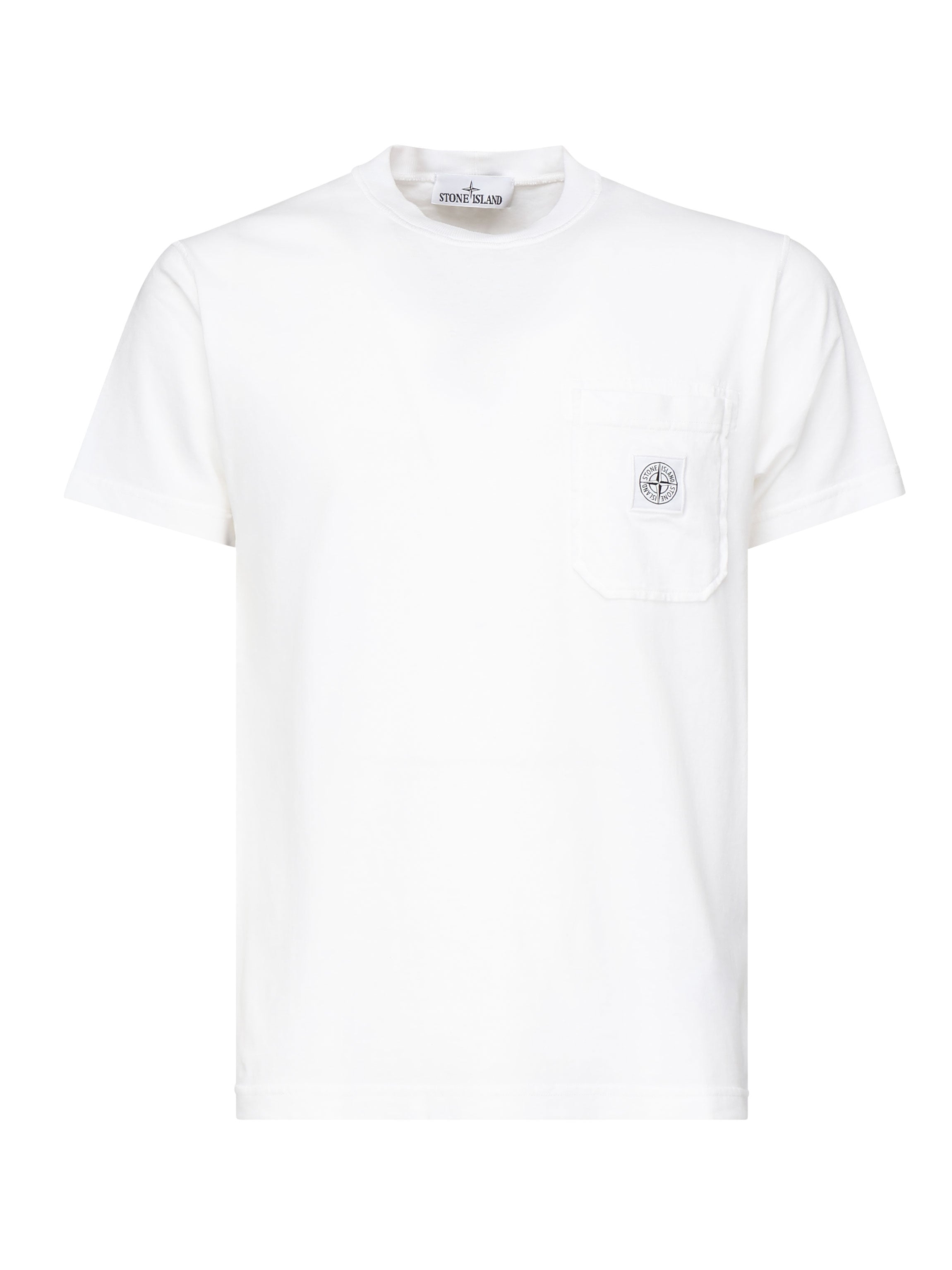 T-shirt con toppa Compass<BR/> K1S152100219 S0057V0001 STONE ISLAND 