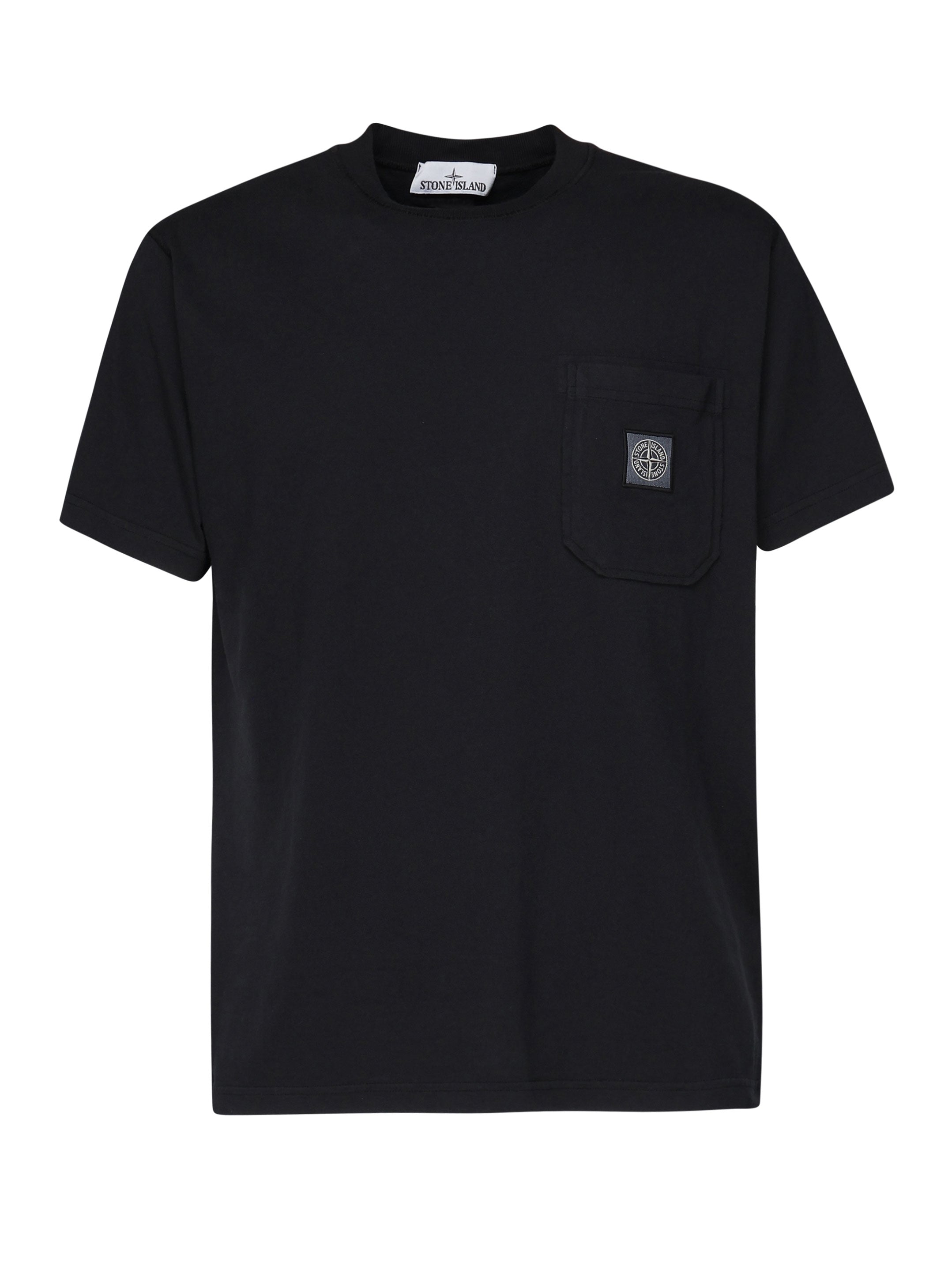 T-shirt con toppa Compass K1S152100219 S0057V0020 STONE ISLAND 