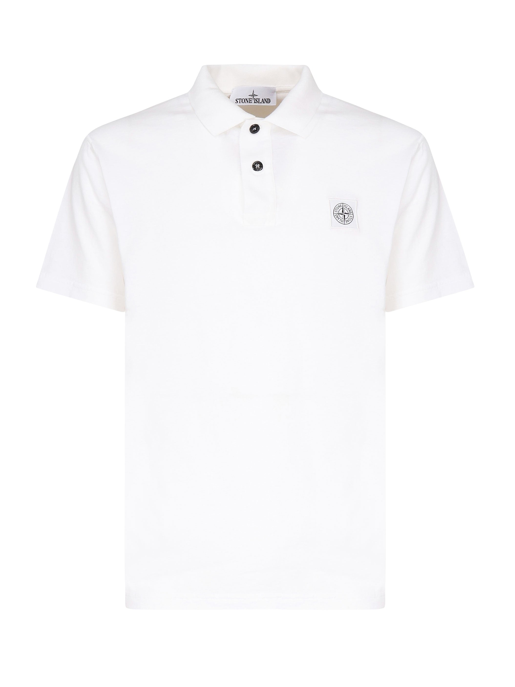 Polo a maniche corte con toppa Compass K1S152200205 S0057V0001 STONE ISLAND 