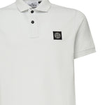 Polo in piqué stretch con patch logo K1S1522002SC S0017V0041 STONE ISLAND 