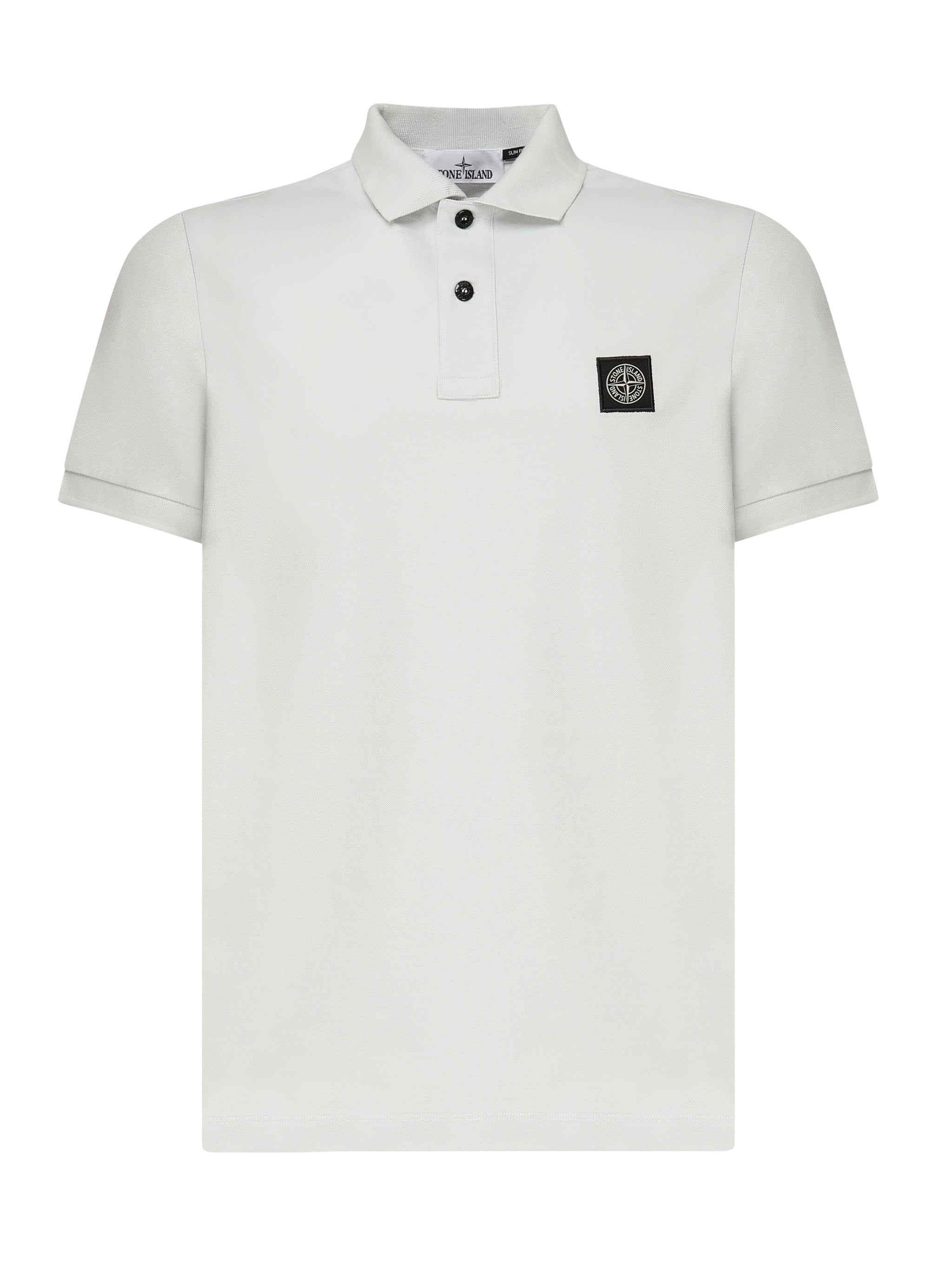 Polo in piqué stretch con patch logo K1S1522002SC S0017V0041 STONE ISLAND 