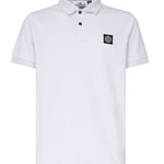 Polo in piqué stretch con patch logo K1S1522002SC S0017V0088 STONE ISLAND 