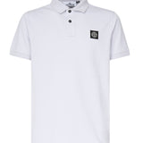 Polo in piqué stretch con patch logo K1S1522002SC S0017V0088 STONE ISLAND 
