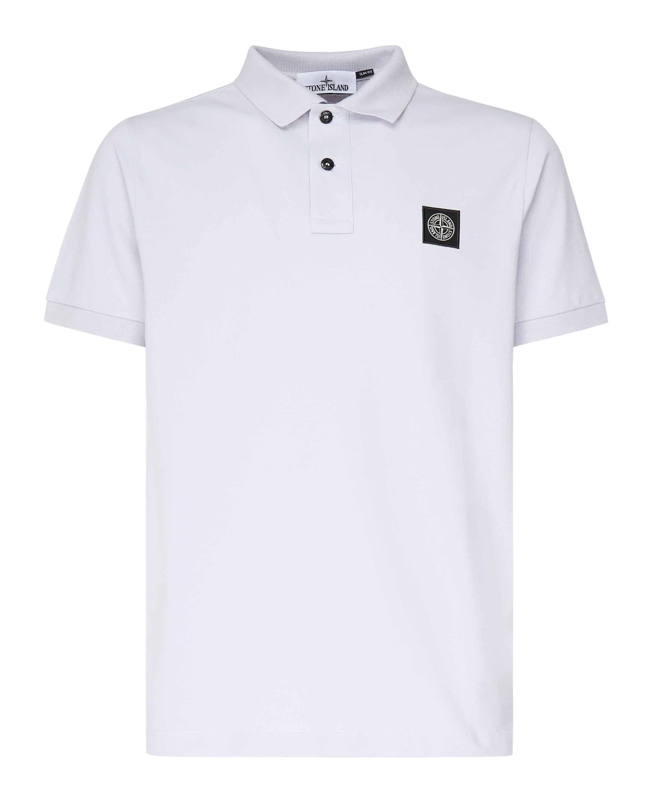 Polo in piqué stretch con patch logo K1S1522002SC S0017V0088 STONE ISLAND 