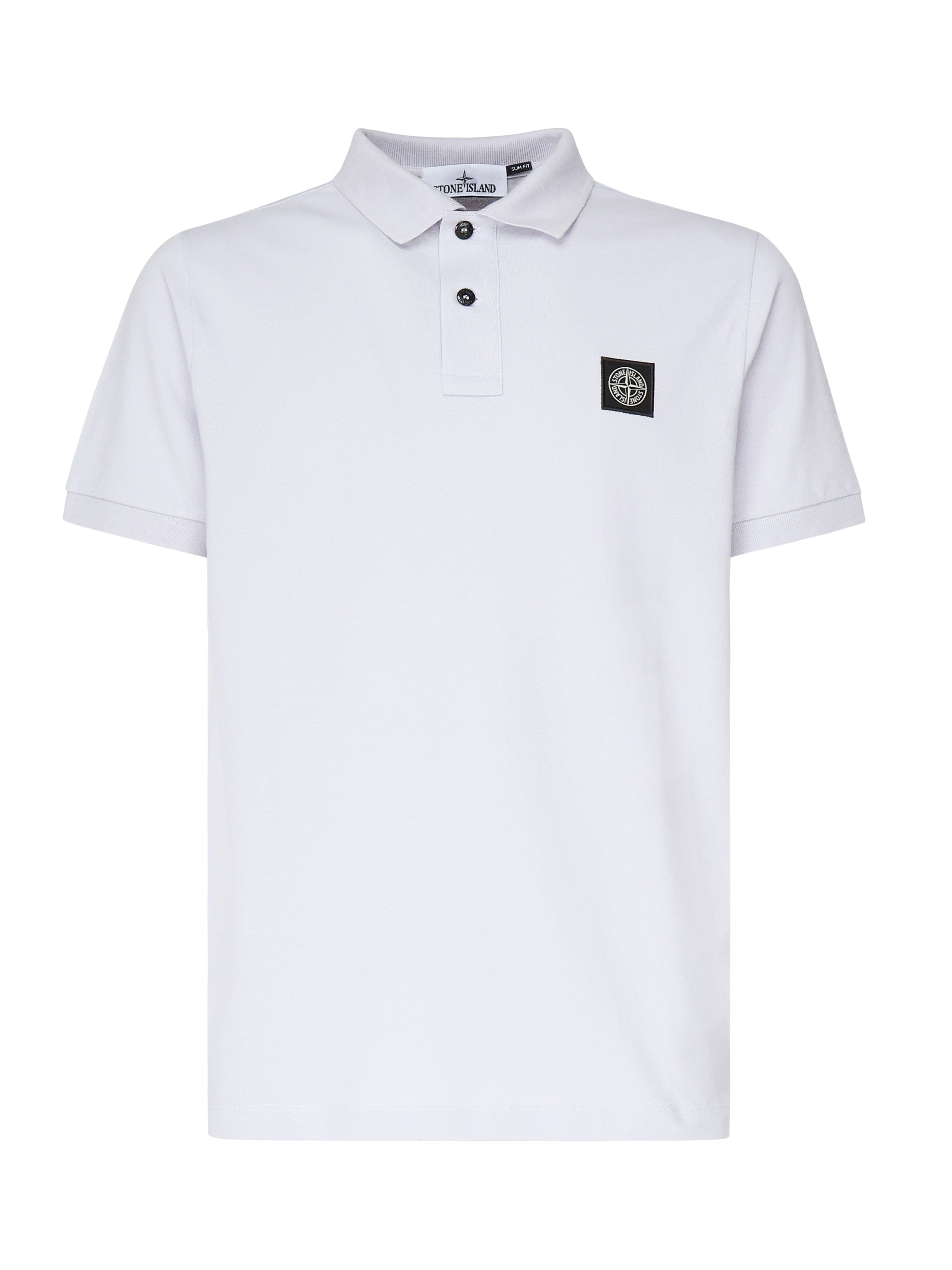 Polo in piqué stretch con patch logo K1S1522002SC S0017V0088 STONE ISLAND 