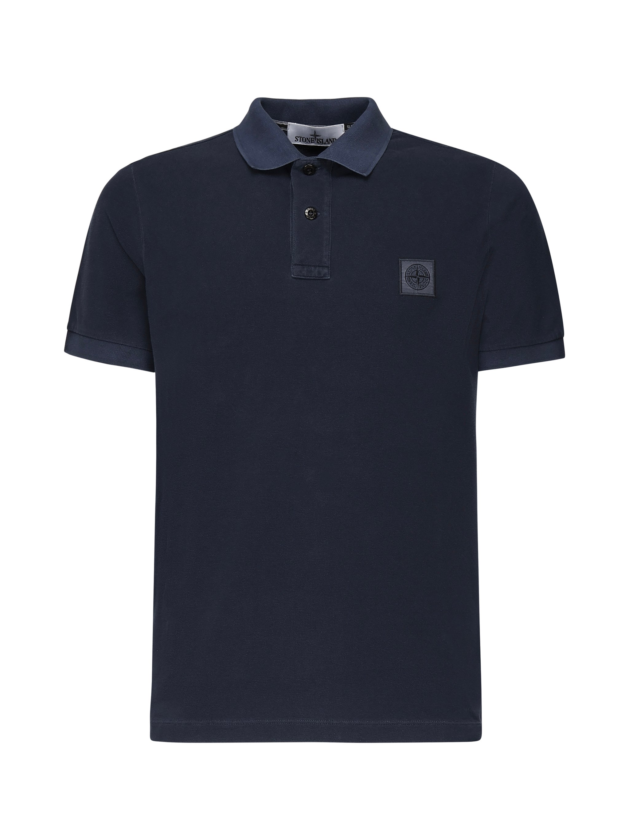 Polo in piqué stretch con patch logo K1S1522002SC S0067V0028 STONE ISLAND 