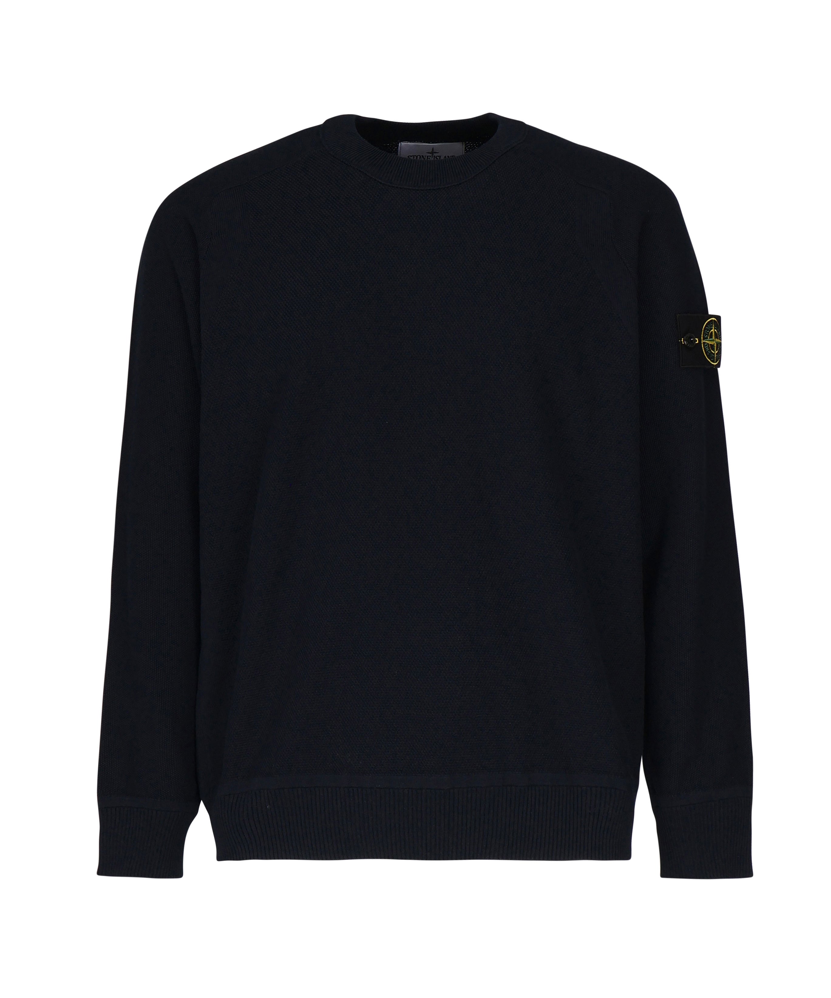 Maglione girocollo dal taglio ampio con dettagli a coste K1S155100036 S00B5V0020 STONE ISLAND 