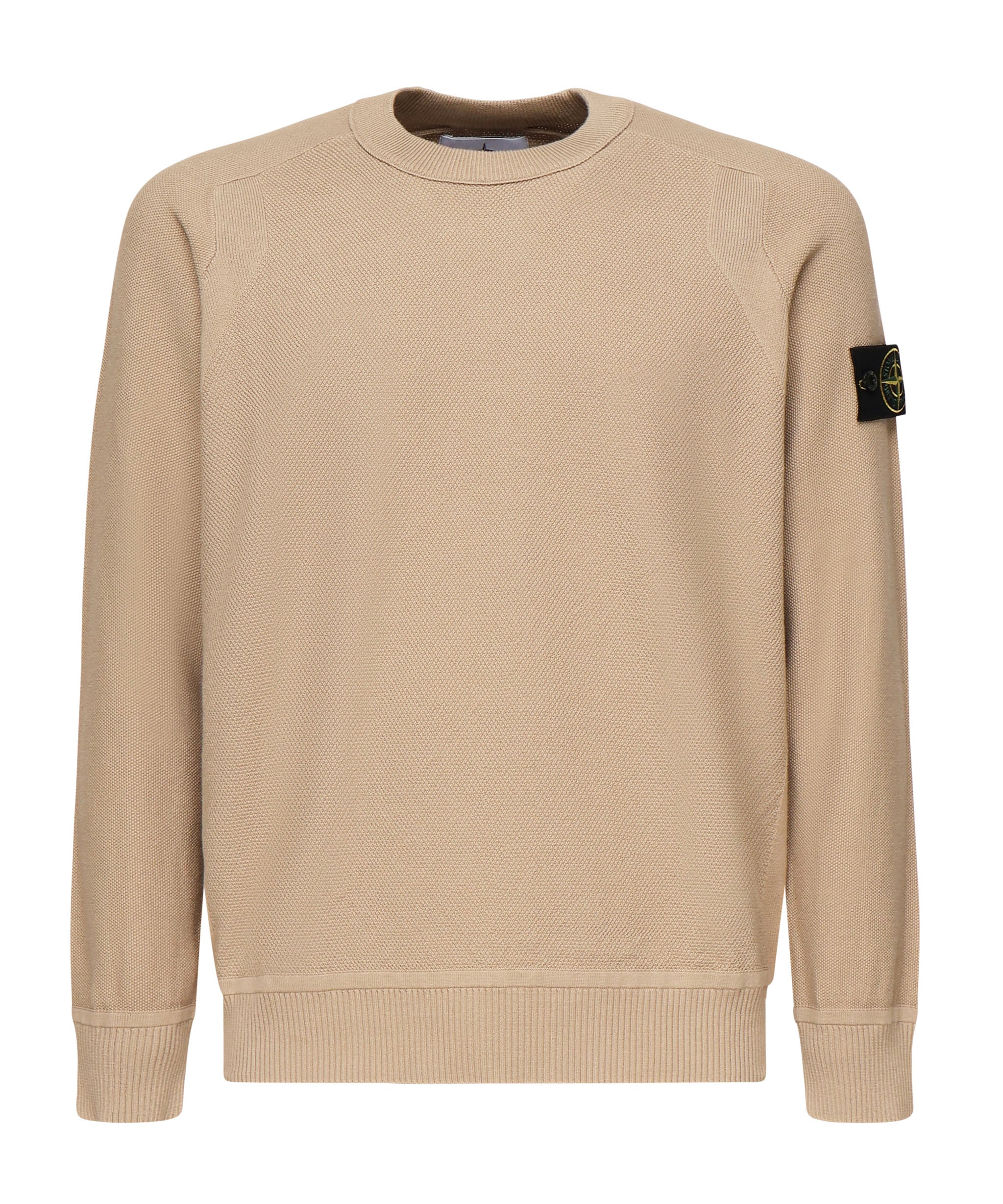 Maglione girocollo dal taglio ampio con dettagli a coste K1S155100036 S00B5V0094 STONE ISLAND 