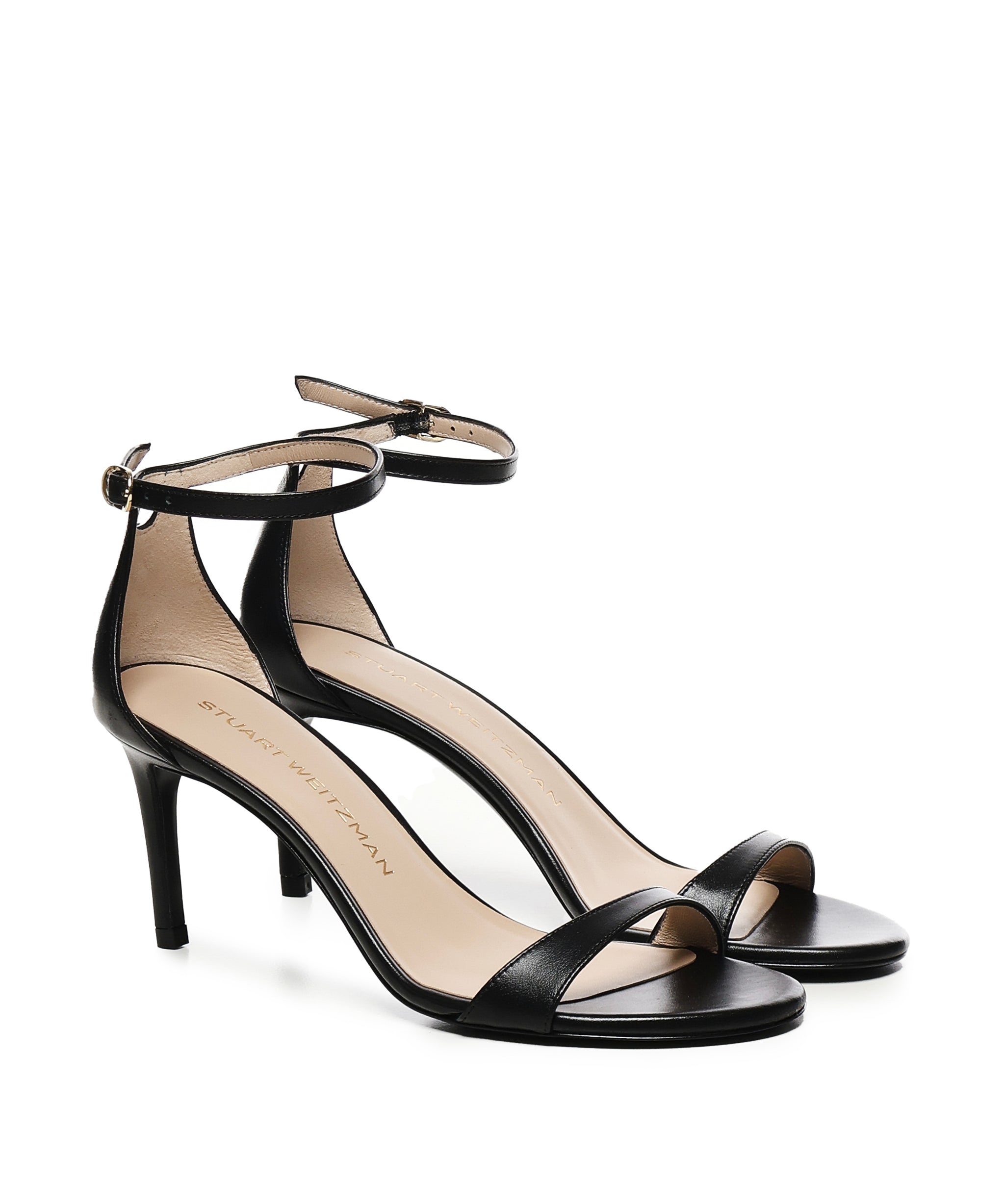 NUDIST II SANDAL 75 SK306BLK  STUART WEITZMAN 
