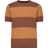 T-shirt a righe con logo K35129 0876 SUN 68 
