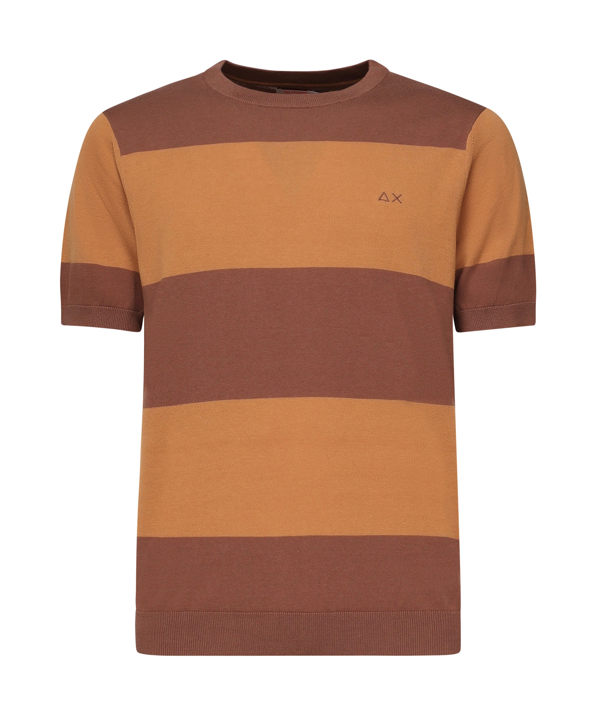 T-shirt a righe con logo K35129 0876 SUN 68 