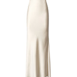 Gonna lunga in raso T170351A TNP229IVORY THE ANDAMANE 