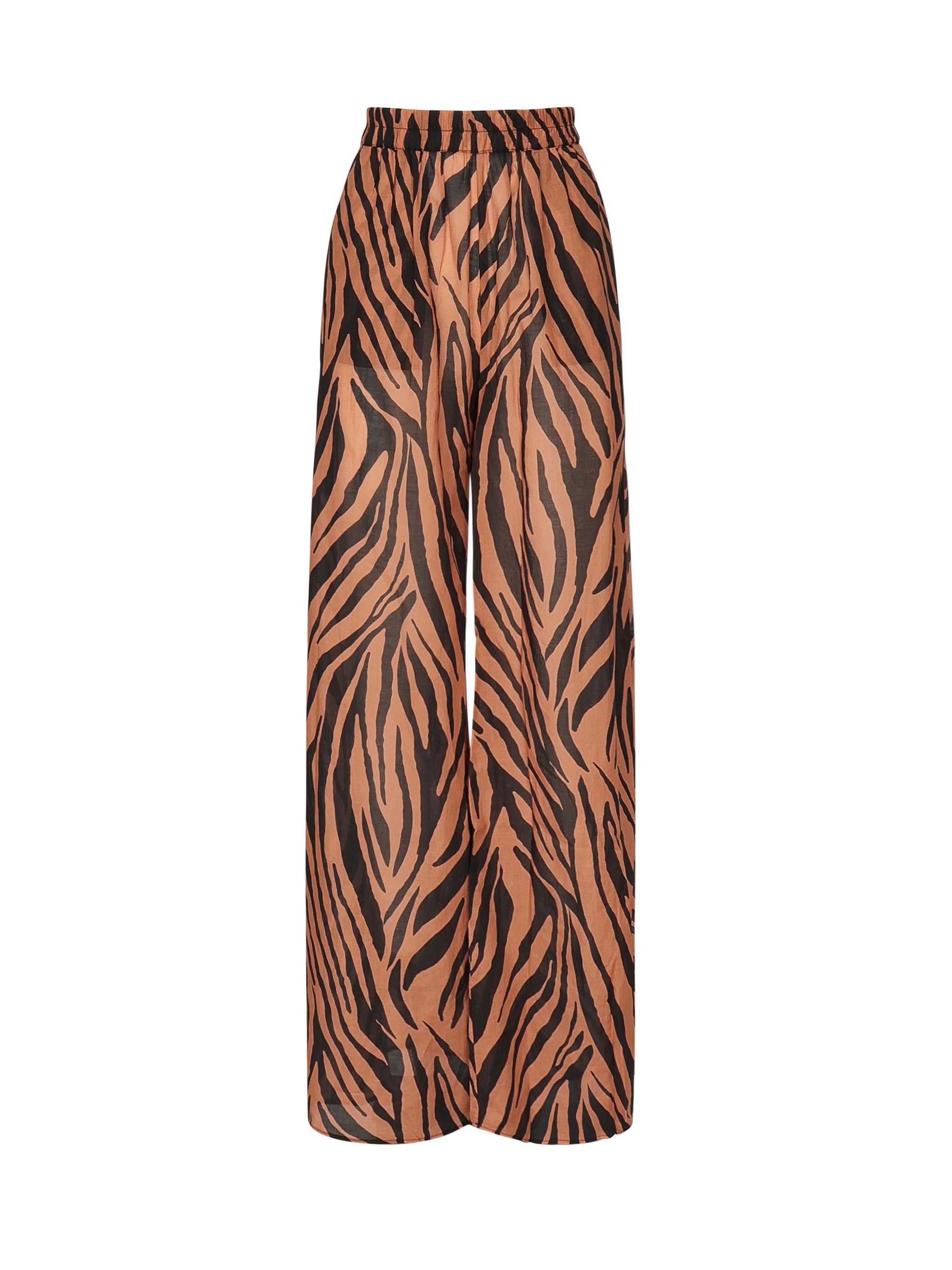 Pantaloni a gampa ampia Wiley con stampa zebra TM170478A TNC130856 THE ANDAMANE 
