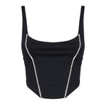 Top Corset con scollo tondo CORSET -BLUE THE ARCHIVIA 