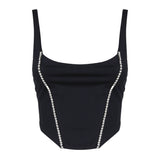 Top Corset con scollo tondo CORSET -BLUE THE ARCHIVIA 