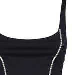 Top Corset con scollo tondo CORSET -BLUE THE ARCHIVIA 