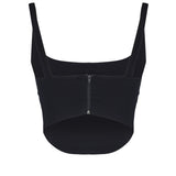 Top Corset con scollo tondo CORSET -BLUE THE ARCHIVIA 
