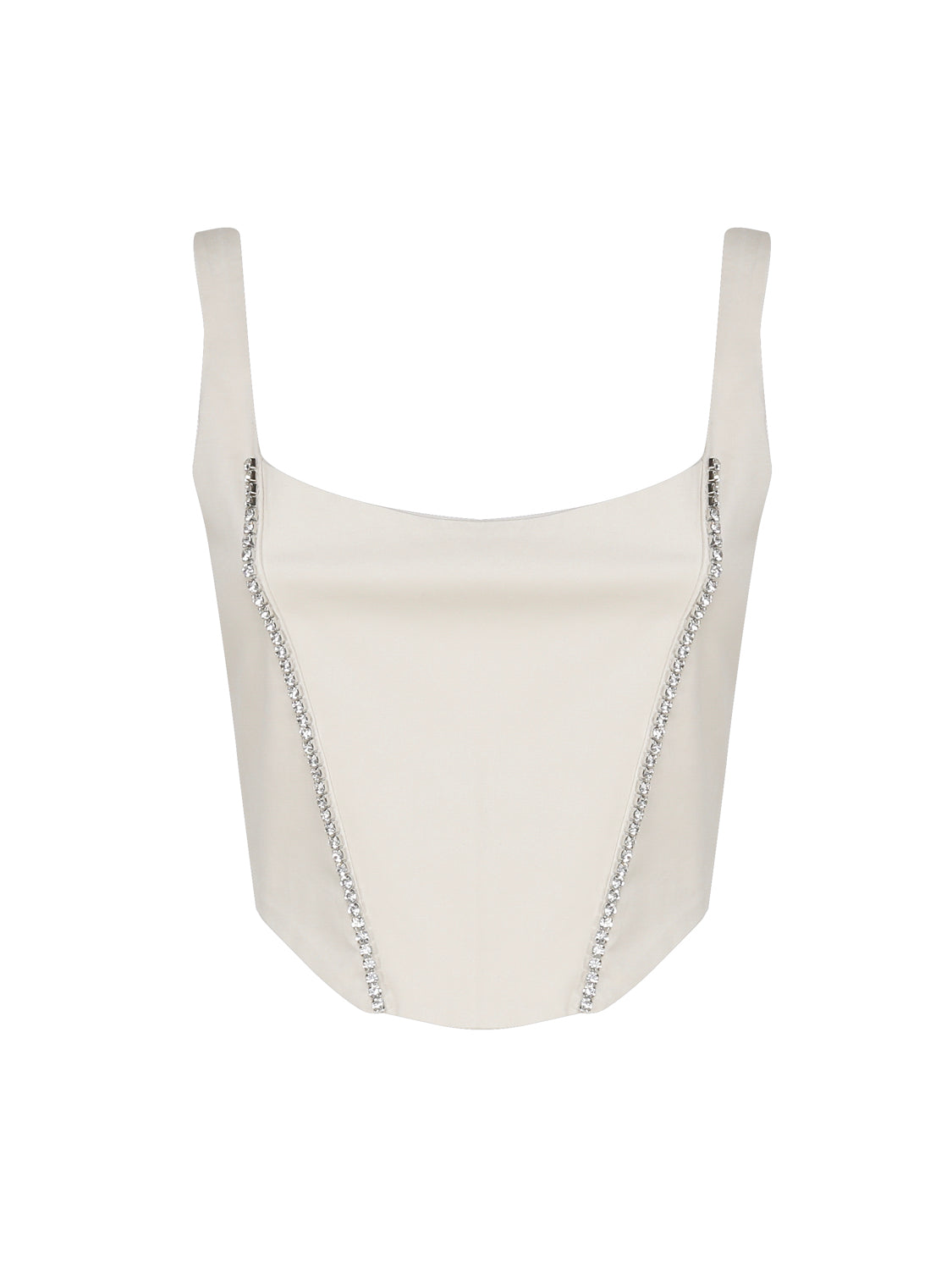 Top Corset con scollo tondo CORSET -IVORY THE ARCHIVIA 