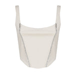 Top Corset con scollo tondo CORSET -IVORY THE ARCHIVIA 