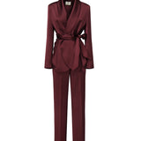 Tailleur Iris <BR/> TAILLEUR IRIS BORDEAUX THE ARCHIVIA 