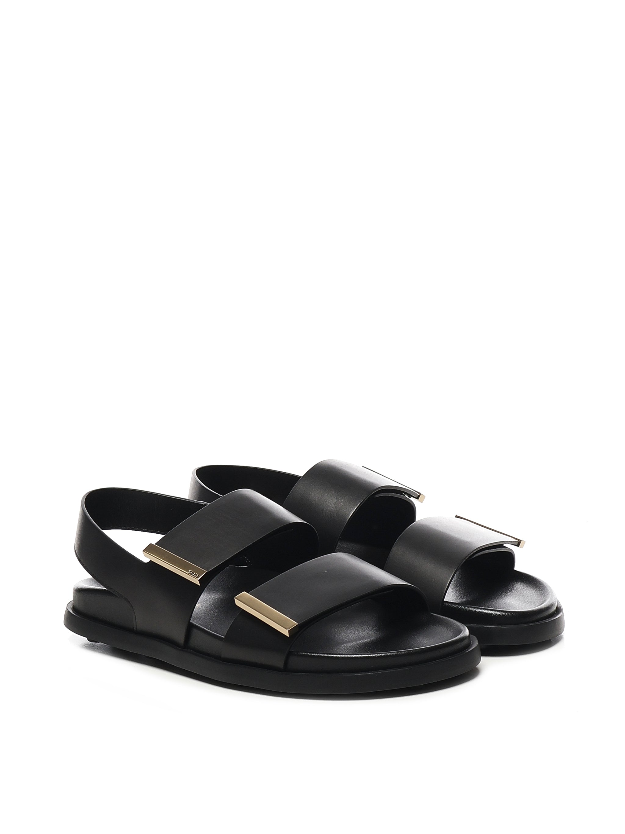 Sandalo a fasce in pelle XXW68K0JE60N6M B999 TOD'S 