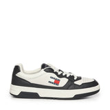 Sneakers in pelle con logo EM0EM01443 YBL TOMMY HILFIGER 