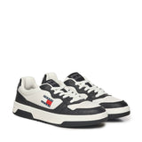 Sneakers in pelle con logo EM0EM01443 YBL TOMMY HILFIGER 