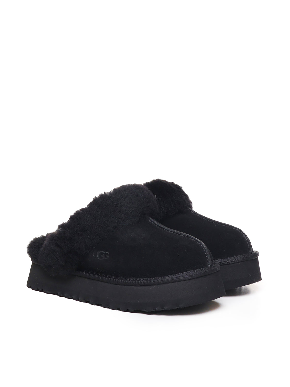 Sabot Disquette in suede e shearling 1122550 W DISQUETTEBLK UGG 