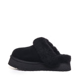 Sabot Disquette in suede e shearling 1122550 W DISQUETTEBLK UGG 