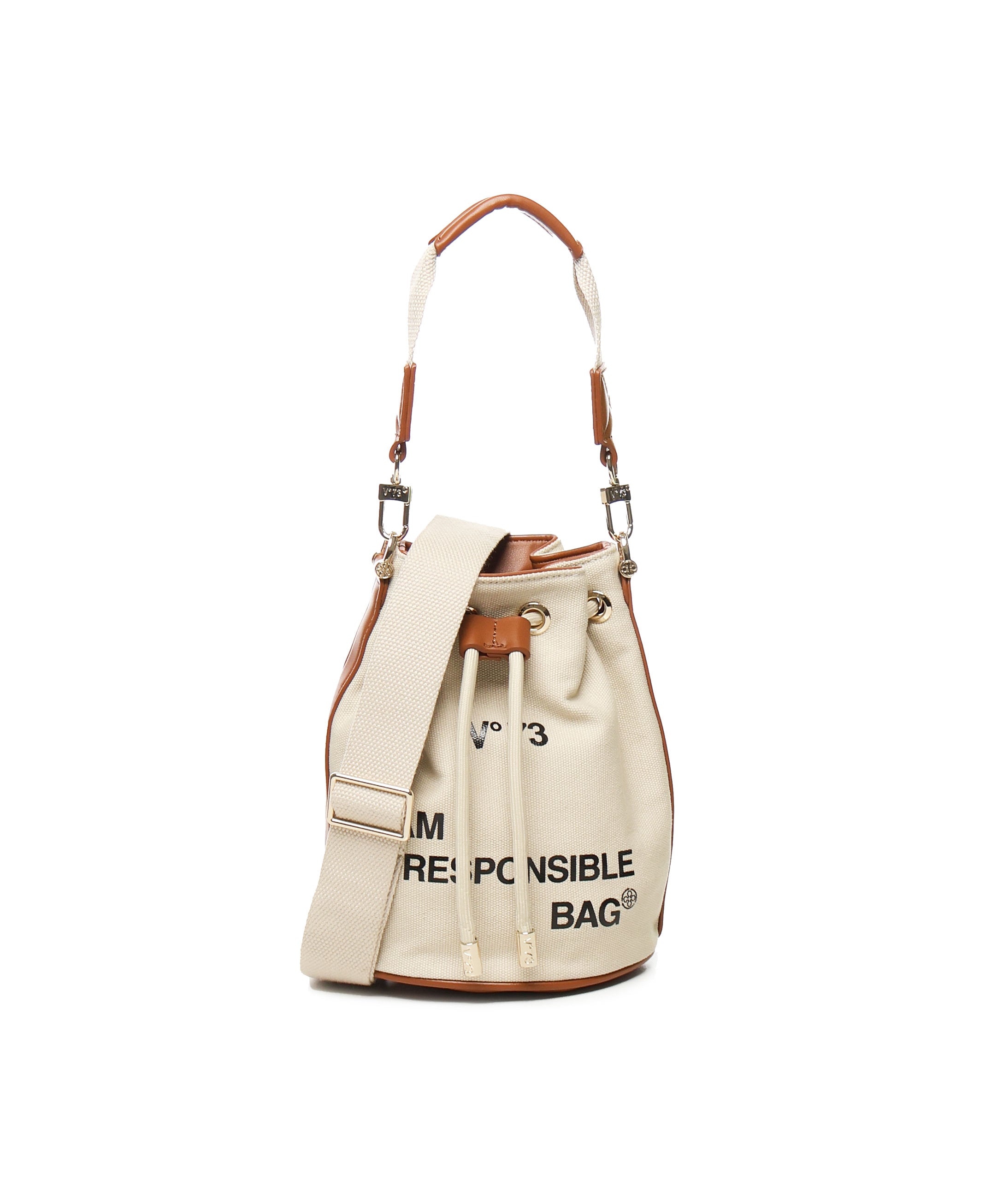 Borsa a secchiello Responsabiltiy 73BS6AF12 RESPONSIBILITY BISNATURALE/CUOIO V° 73 