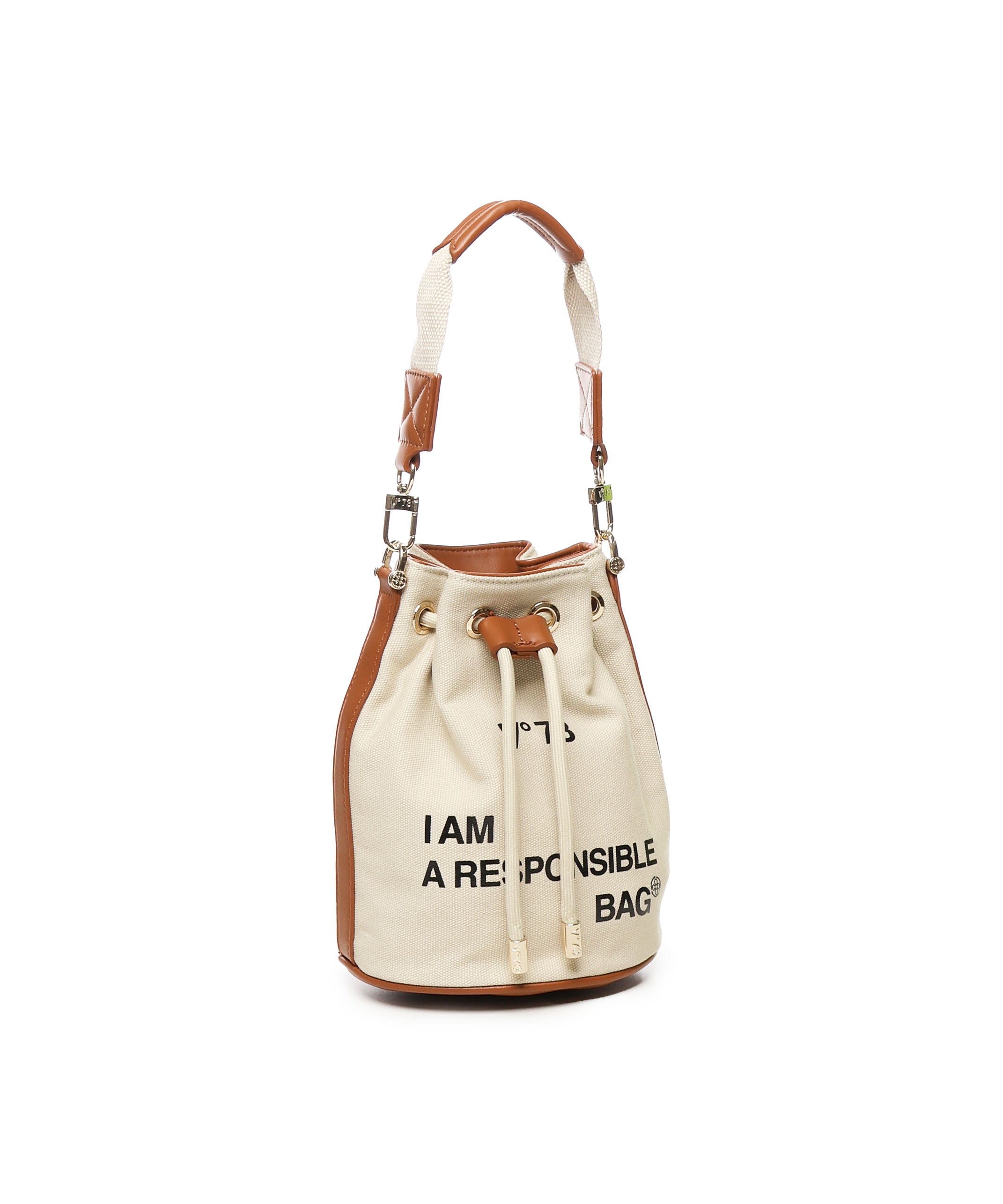 Borsa a secchiello Responsabiltiy 73BS6AF12 RESPONSIBILITY BISNATURALE/CUOIO V° 73 
