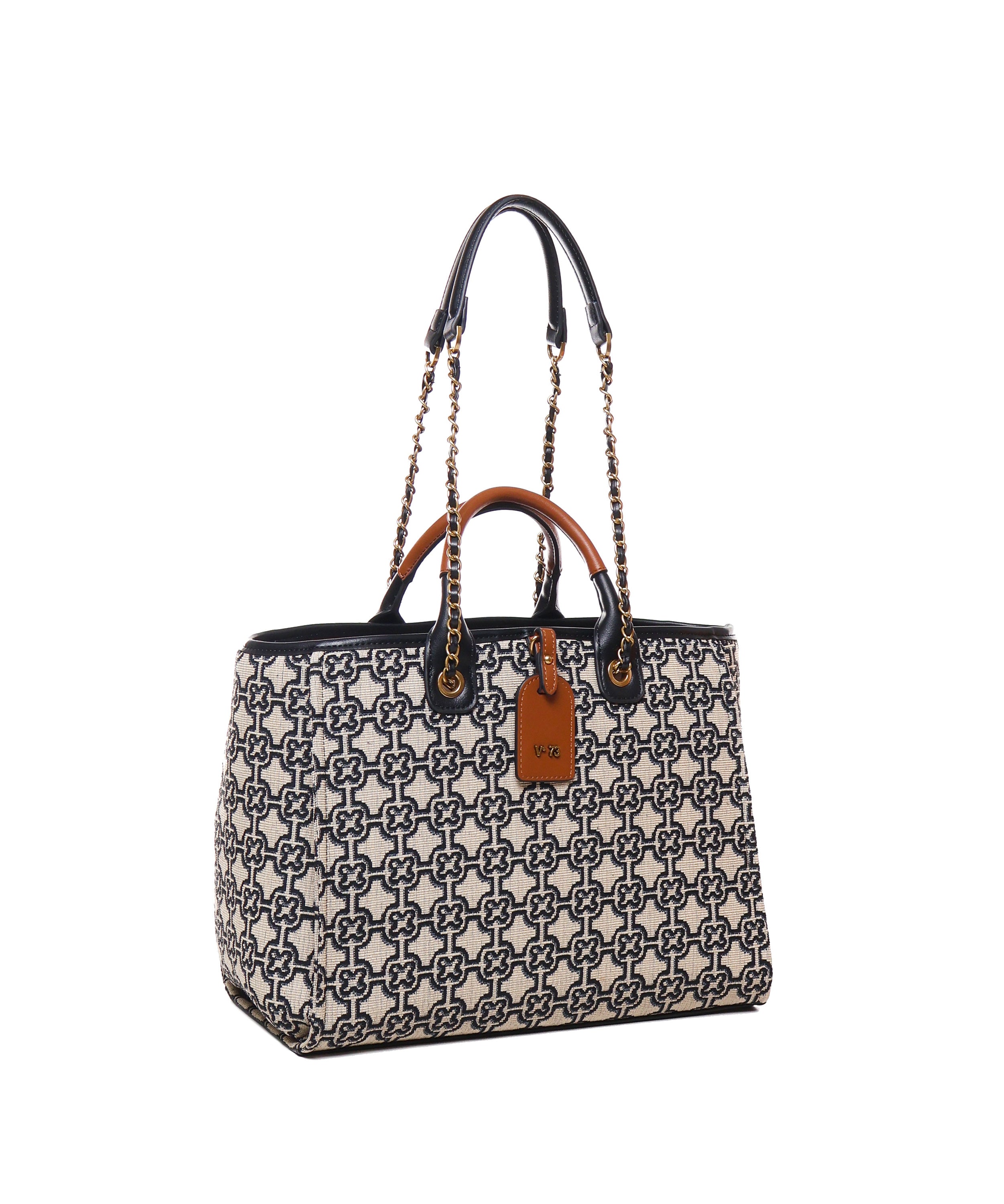 Borsa shopping Harriet<BR/> 73BS8G201 HARRIETNATUR/MULTICOLOR V° 73 